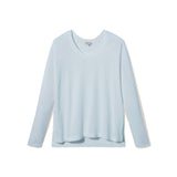 Load image into Gallery viewer, Frankie Rib Knit High/Low Sweatshirt - Morning Blue