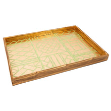Load image into Gallery viewer, Bamboo Moss Green Large Rectangular Tray