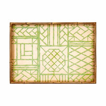Load image into Gallery viewer, Bamboo Moss Green Large Rectangular Tray