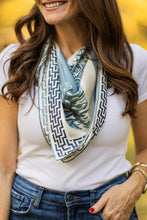 Load image into Gallery viewer, Clay Pheasant Watch - Double-Sided Silk Scarf 35" x 35"