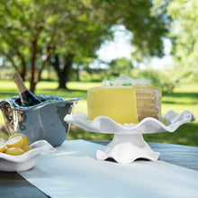 Load image into Gallery viewer, Vida Havana Pedestal Cake Plate White