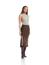 Load image into Gallery viewer, Brielle Midi Skirt - Brown