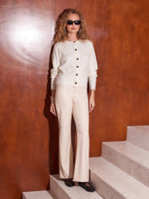 Load image into Gallery viewer, Finley Wide-Leg Pants - Ecru