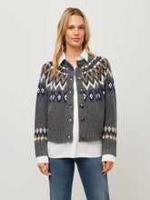 Load image into Gallery viewer, Alina Mixed Media Jacquard Cardigan