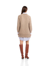 Load image into Gallery viewer, Carrie Mixed Media Dress - Tan