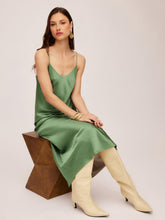 Load image into Gallery viewer, Bias Midi Dress - Sage