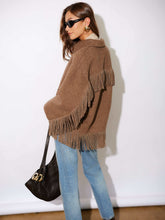 Load image into Gallery viewer, Yara Fringe Jacket in Wheat
