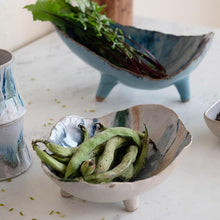 Load image into Gallery viewer, Stoneware Footed Bowl - Multicolor