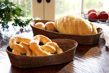 Load image into Gallery viewer, Oval Bread Basket with Braided Edge, Small
