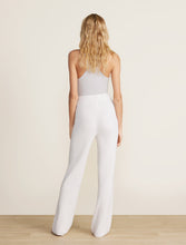 Load image into Gallery viewer, CozyChic Ultra Lite Rib Rolled Edge Pant - Bisque & Blue Cove