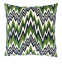 Load image into Gallery viewer, Otis Pillow - Emerald/Navy