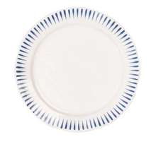 Load image into Gallery viewer, Sitio Stripe Side/Cocktail Plate - Delft Blue