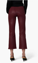 Load image into Gallery viewer, The Callie Coated Cropped Bootcut Jeans - Syrah