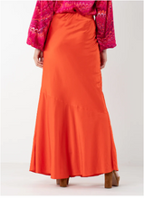 Load image into Gallery viewer, Bias Skirt - Tangerine