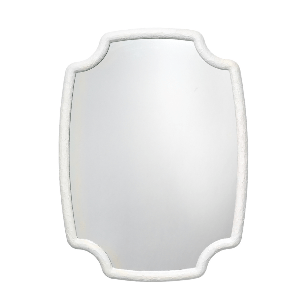 Selene Mirror - White & Charcoal