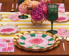 Load image into Gallery viewer, Dahlia Garden Dinner Plate 8pkg, 10.5" Gold Foil