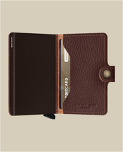 Load image into Gallery viewer, Miniwallet Vegan Espresso Brown