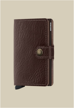Load image into Gallery viewer, Miniwallet Vegan Espresso Brown