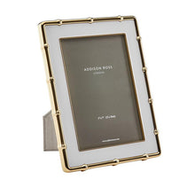 Load image into Gallery viewer, White & Gold Bamboo Photo Frame - 5x7