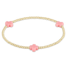 Load image into Gallery viewer, egirl Signature Cross Bracelet Gold - more colors available