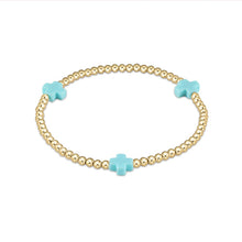 Load image into Gallery viewer, egirl Signature Cross Bracelet Gold - more colors available