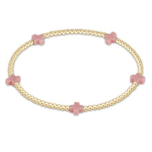 Load image into Gallery viewer, Signature Cross Small 2mm Gold Bracelet - 4 colors available