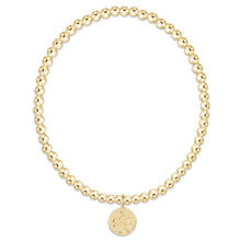 Load image into Gallery viewer, Ecollegiate Classic Gold 3mm Bracelet - Clemson Disc