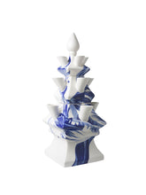 Load image into Gallery viewer, Tulip Vase Blue & White - 3-tier