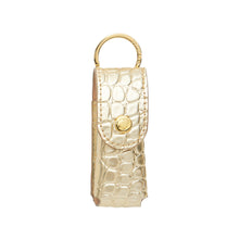 Load image into Gallery viewer, The Smooch Lipstick Holder - Solid Gold Rush Croc-Embossed