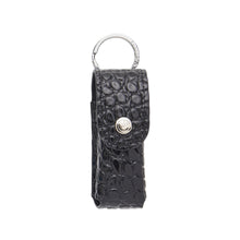 Load image into Gallery viewer, The Smooch Lipstick Holder - Back in Black Croc-Embossed