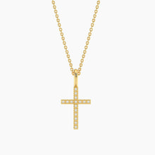 Load image into Gallery viewer, Believe Cross Pendant Necklace