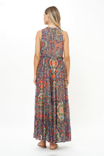 Load image into Gallery viewer, Ruffle Tiered Maxi- Persia Cobalt