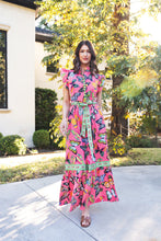 Load image into Gallery viewer, Taylor Dress in Sunset Mariposa