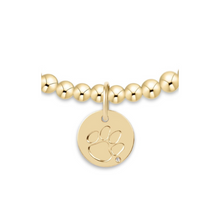 Load image into Gallery viewer, Ecollegiate Classic Gold 3mm Bracelet - Clemson Disc