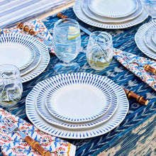 Load image into Gallery viewer, Sitio Stripe Side/Cocktail Plate - Delft Blue