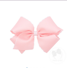 Load image into Gallery viewer, King Moonstitch Grosgrain Hair Bow with Contrasting Wrap - More Colors