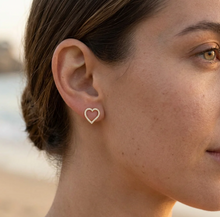 Load image into Gallery viewer, Gold Take Heart Stud Earrings