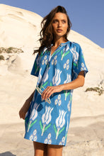 Load image into Gallery viewer, Pocket Dress- Sumba Blue
