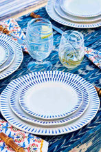 Load image into Gallery viewer, Sitio Stripe Dinner Plate - Delft Blue
