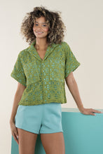 Load image into Gallery viewer, Tailored Shorts in Wasabi Stretch Knit
