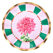 Load image into Gallery viewer, Dahlia Garden Dinner Plate 8pkg, 10.5" Gold Foil