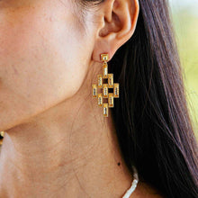Load image into Gallery viewer, Pathway Post Drop Earrings - Gold
