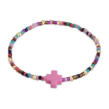 Load image into Gallery viewer, egirl Hope Unwritten Signature Cross Bracelets - more colors available