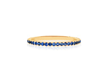Load image into Gallery viewer, Blue Sapphire Eternity Stack Ring
