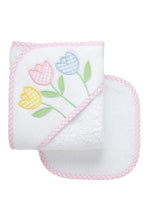 Load image into Gallery viewer, 3 Marthas Baby Hooded Towel &amp; Washcloth Sets - 7 designs
