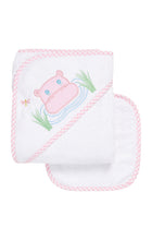 Load image into Gallery viewer, 3 Marthas Baby Hooded Towel &amp; Washcloth Sets - 7 designs
