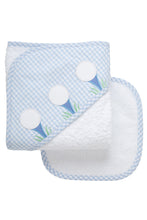 Load image into Gallery viewer, 3 Marthas Baby Hooded Towel &amp; Washcloth Sets - 7 designs
