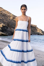 Load image into Gallery viewer, Smocked Back Maxi- Pacifica Blue
