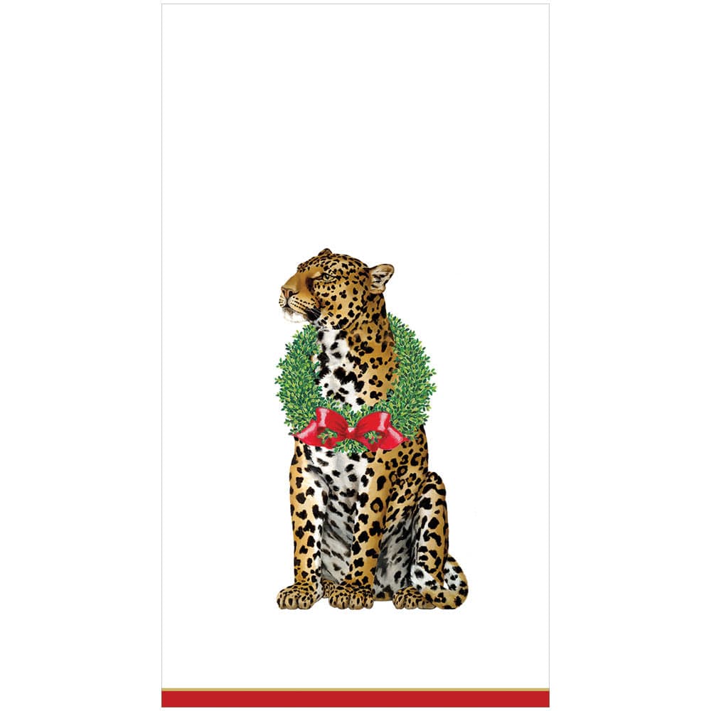 Wild Christmas Ivory Guest Towel Napkins
