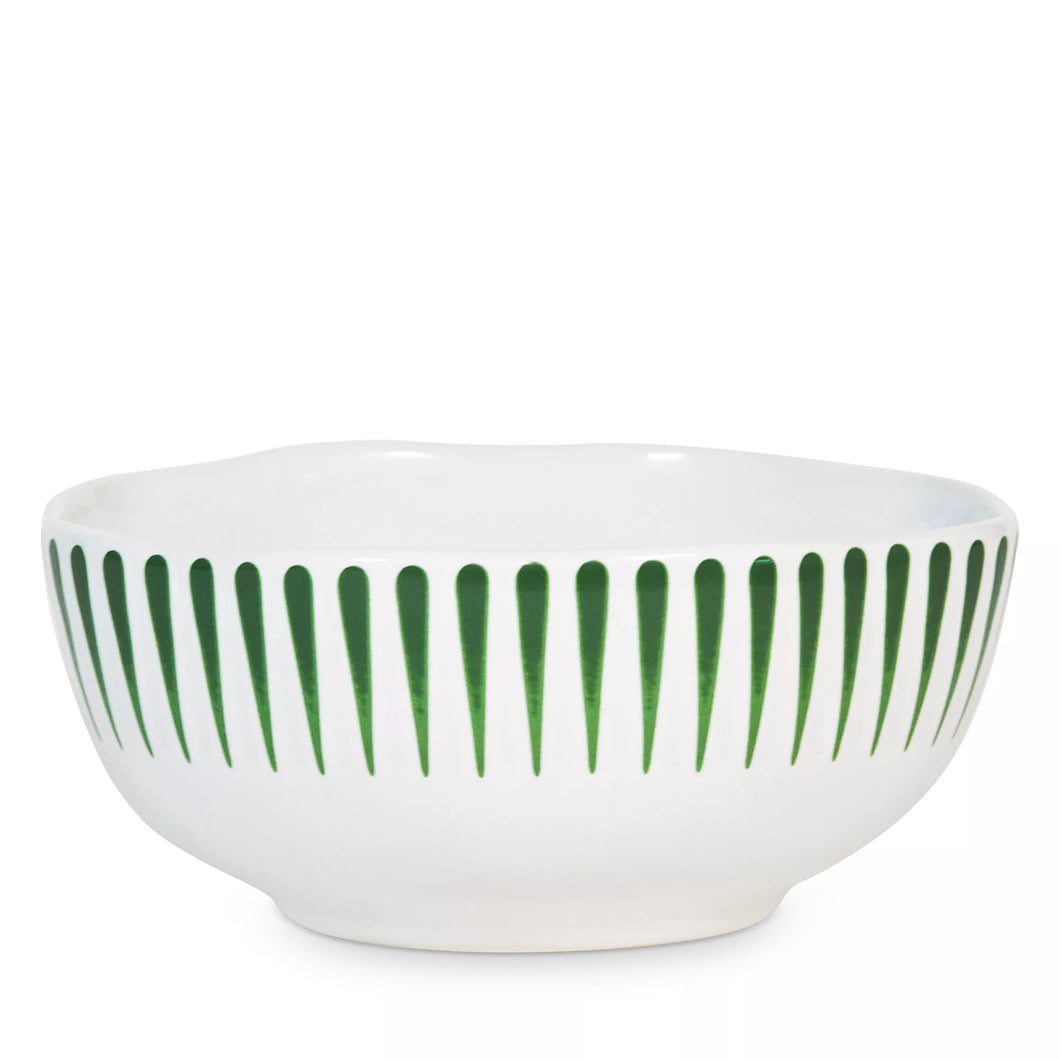 Sitio Stripe Cereal/Ice Cream Bowl - Basil